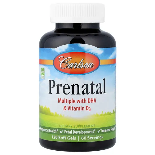 Carlson, Prenatal, 120 cápsulas blandas