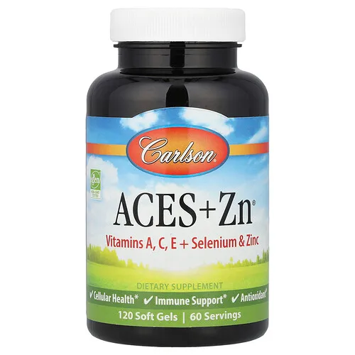 Carlson, Aces + Zn, 120 cápsulas blandas