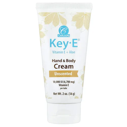 Carlson, Key-E®, Crema para manos y cuerpo, Sin fragancia, 56 g (2 oz)