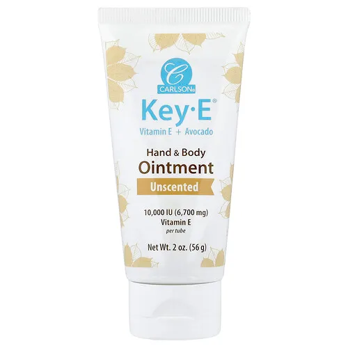 Carlson, Key-E®, Ungüento para manos y cuerpo, Sin fragancia, 56 g (2 oz)