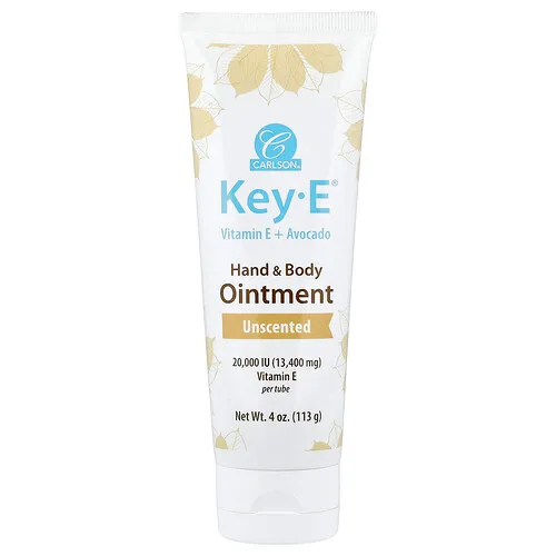 Carlson, Key-E®, Ungüento para manos y cuerpo, Sin fragancia, 113 g (4 oz)