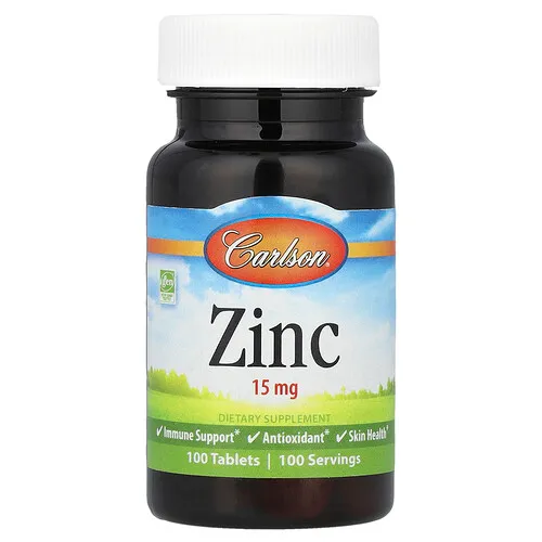 Carlson, Zinc, 15 mg, 100 comprimidos