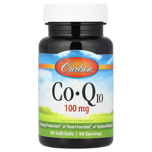 Carlson, CoQ10, 100 mg, 90 cápsulas blandas