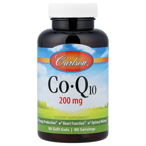 Carlson, CoQ10, 200 mg, 90 cápsulas blandas
