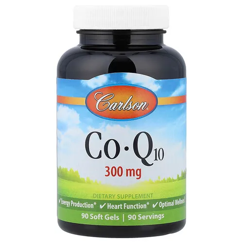 Carlson, CoQ10, 300 mg, 90 cápsulas blandas