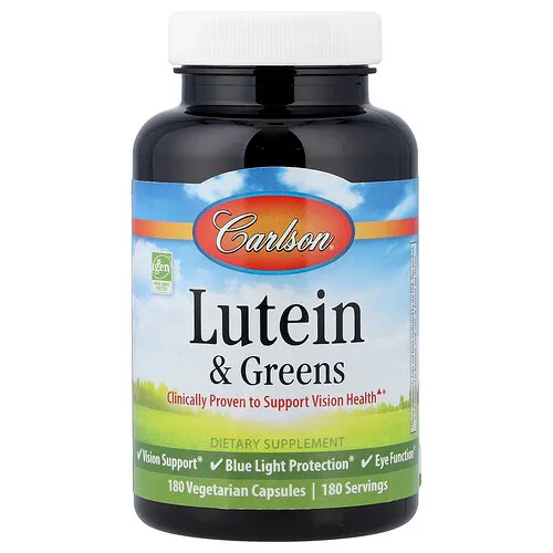 Carlson, Lutein & Greens, 180 Vegetarian Capsules