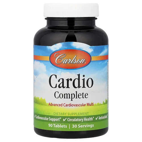 Carlson, Cardio Complete, Advanced Cardiovascular Multi`` 90 comprimidos