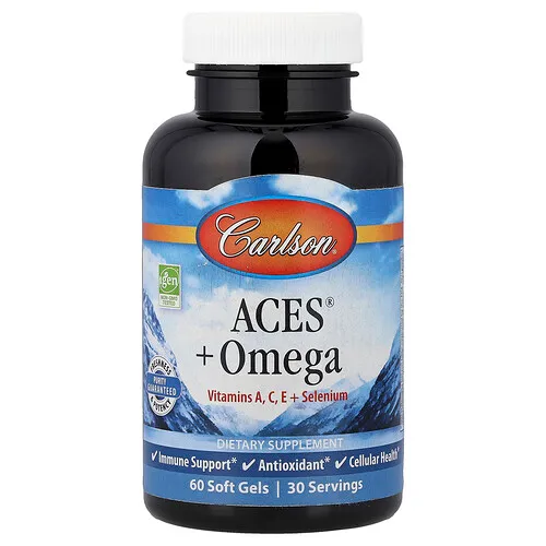 Carlson, ACES® más omega, 60 cápsulas blandas