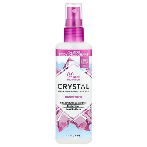CRYSTAL, Desodorante mineral en aerosol, sin fragancia, 4 oz fl (118 ml)