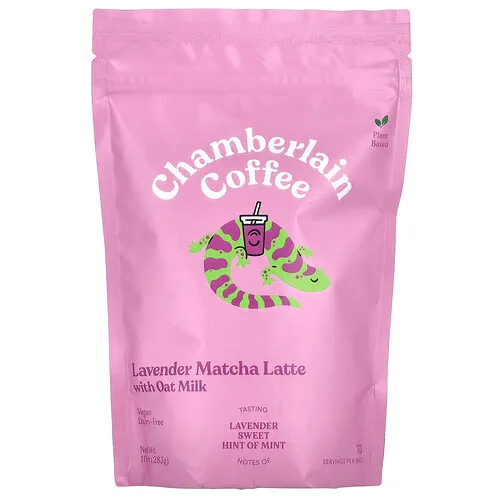 Chamberlain Coffee, Latte de matcha y lavanda con bebida de avena, 283 g (10 oz)