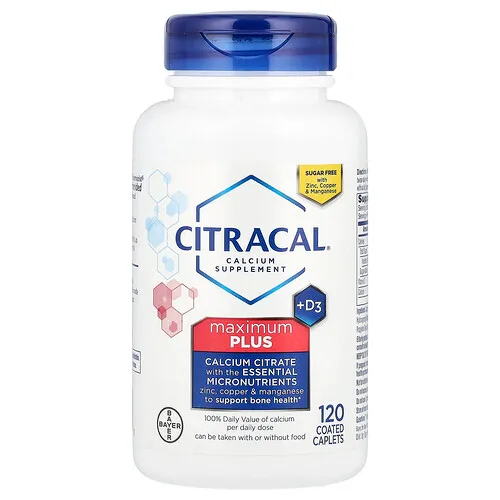 Citracal, Suplemento de calcio + vitamina D3, Maximum Plus, 120 comprimidos comprimidos
