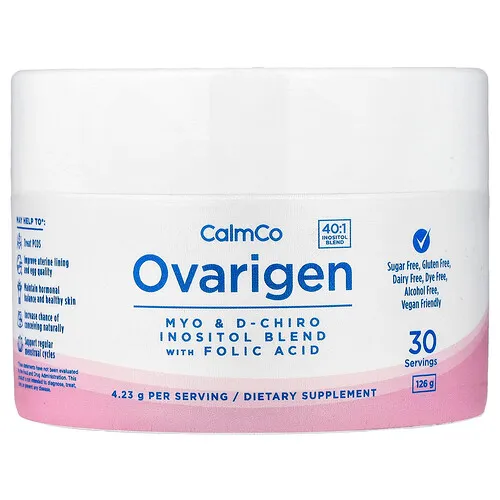 Colic Calm, Mezcla de mioinositol y D-quiroinositol con ácido fólico de Ovarigen, 126 g