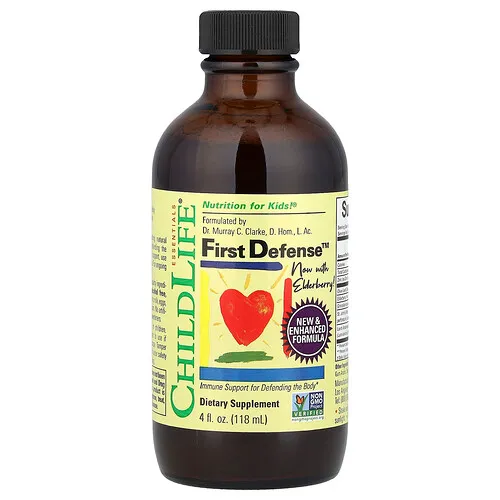 ChildLife Essentials, First Defense™, Suplemento que aporta la primera protección para el cuerpo, 118 ml (4 oz. líq.)
