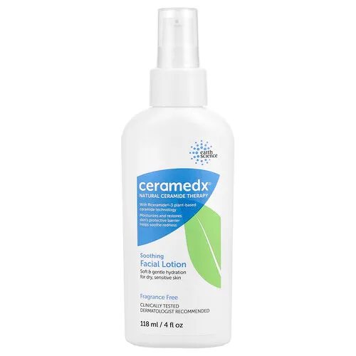 Ceramedx, Loción facial calmante, Sin fragancia, 118 ml (4 oz. Líq.)