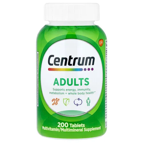 Centrum, Suplemento multivitamínico para adultos, 200 comprimidos