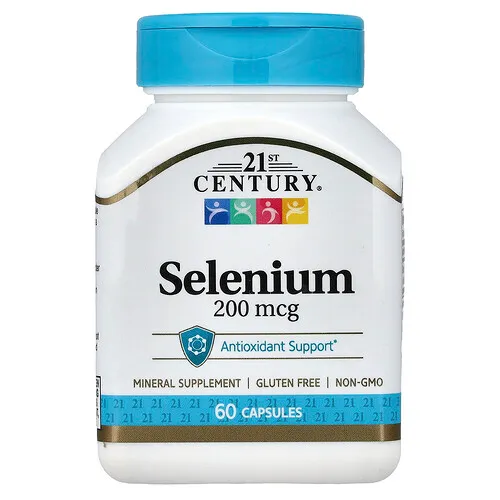 21st Century, Selenio, 200 mcg, 60 cápsulas