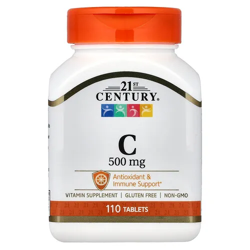 21st Century, C, 500 mg, 110 comprimidos