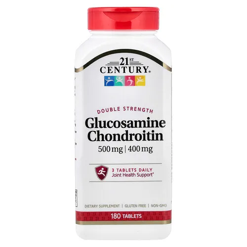 21st Century, Glucosamina y condroitina, 180 comprimidos