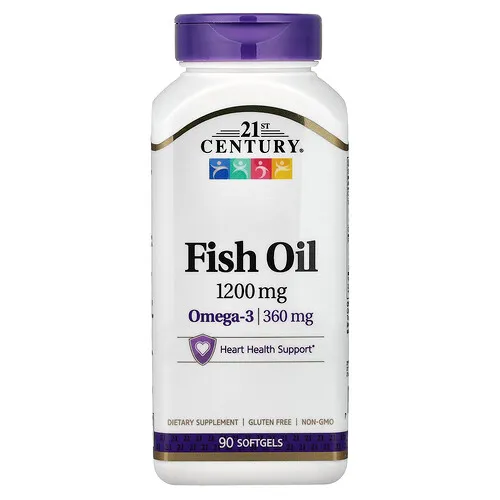 21st Century, Aceite de pescado, 1200 mg, 90 cápsulas blandas
