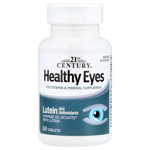 21st Century, Ojos saludables, Luteína y antioxidantes, 60 comprimidos