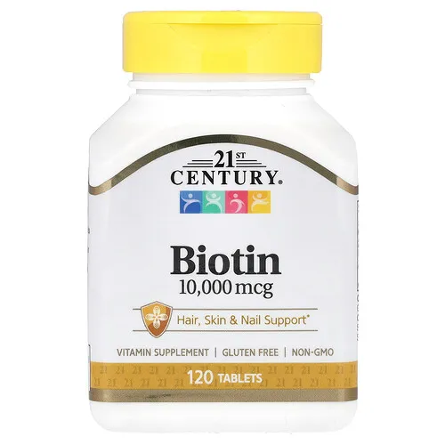 21st Century, Biotina, 10.000 mcg, 120 comprimidos