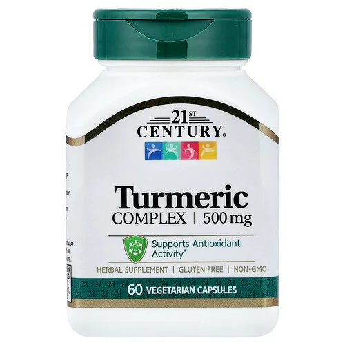21st Century, Complejo de cúrcuma, 500 mg, 60 cápsulas vegetarianas