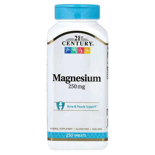 21st Century, Magnesio, 250 comprimidos