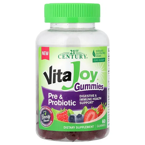 21st Century, Gomitas pre y probióticas VitaJoy®, Baya, 60 gomitas