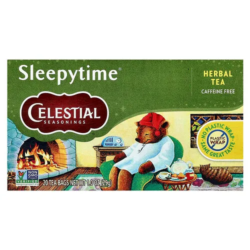 Celestial Seasonings, Té de hierbas, Sleepytime®, Sin cafeína, 20 bolsitas de té, 29 g (1 oz)