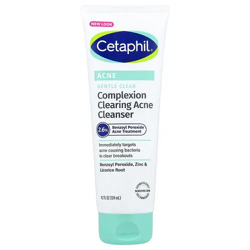 Cetaphil, Gentle Clear, Agente de limpieza para eliminar la tez y el acné, 124 ml (4,2 oz. líq.)
