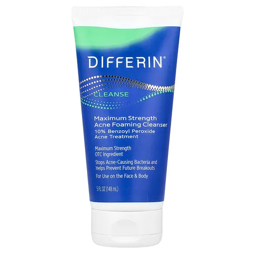 Cetaphil, Differin®, Espuma de limpieza para el acné de máxima concentración, 148 ml (5 oz. líq.)