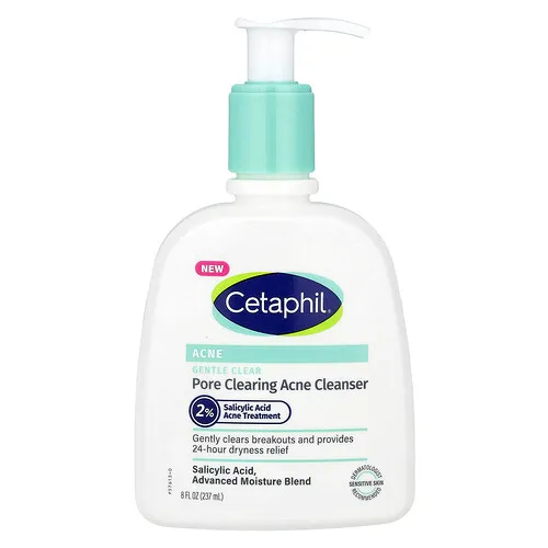 Cetaphil, Gentle Clear, Agente de limpieza para limpiar los poros y el acné, 237 ml (8 oz. líq.)