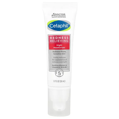 Cetaphil, Alivio del enrojecimiento, Humectante de noche, 50 g (1,7 oz)