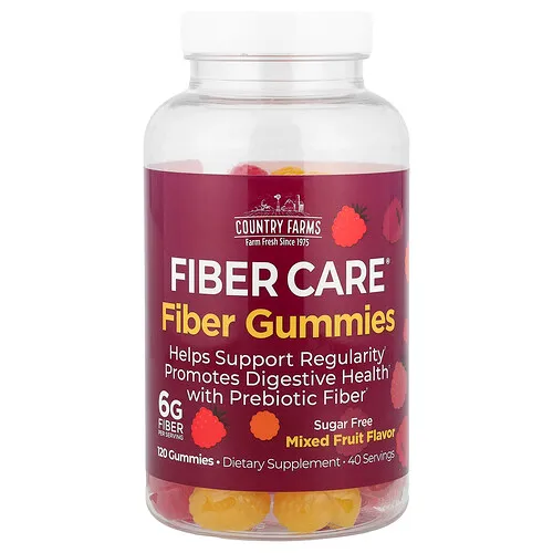 Country Farms, Fiber Care®, Gomitas de fibra, Frutas mixtas, 120 gomitas