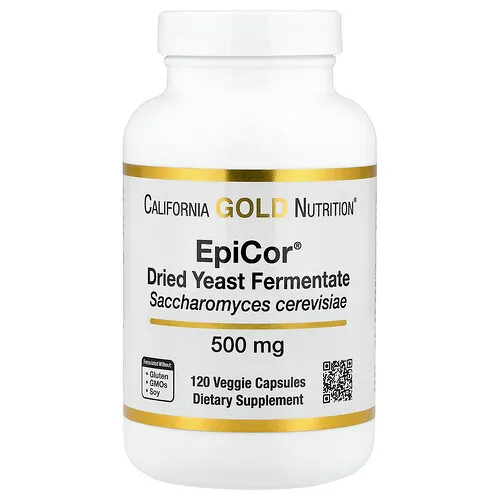California Gold Nutrition, EpiCor, Fermento de levadura seca, 500 mg, 120 cápsulas vegetales
