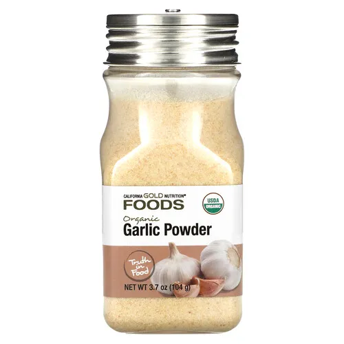 California Gold Nutrition, Foods, Ajo orgánico en polvo, 104 g (3,7 oz)