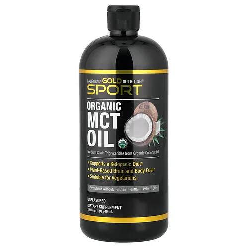 California Gold Nutrition, Aceite de MCT orgánico, Sin sabor, 946 ml (32 oz. líq.)