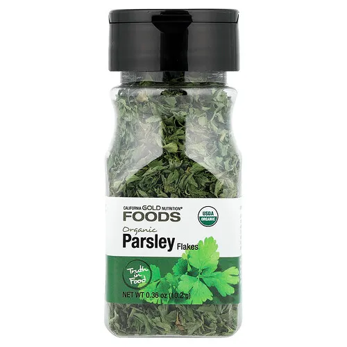 California Gold Nutrition, Foods, Perejil orgánico, 10,2 g (0,36 oz)