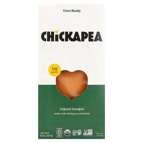 Chickapea, Lasaña orgánica, 227 g (8 oz)