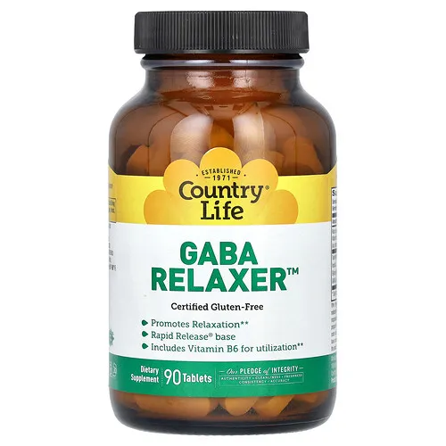 Country Life, GABA Relaxer, 90 Comprimidos