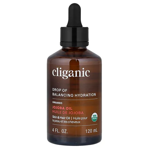 Cliganic, Aceite de jojoba orgánico, Para pieles grasas y combinadas, 120 ml (4 oz. líq.)