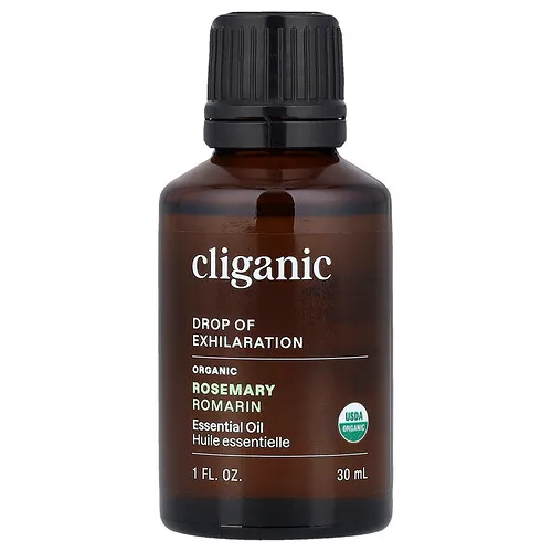 Cliganic, Drop of Regocijo, Aceite esencial de romero orgánico, 30 ml (1 oz. líq.)