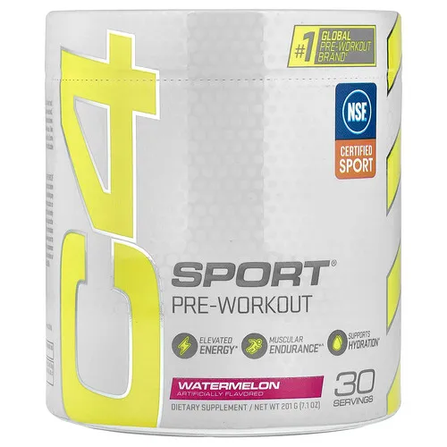 C4 / Cellucor, C4 Sport®, Suplemento preentrenamiento, Sandía, 201 g (7,1 oz)