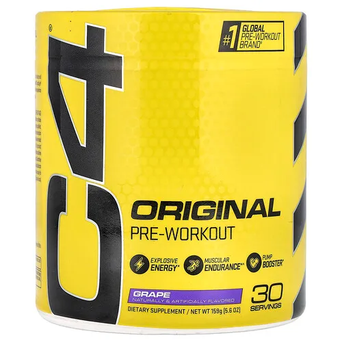C4 / Cellucor, Suplemento preentrenamiento C4® original, Uva, 159 g (5,6 oz)