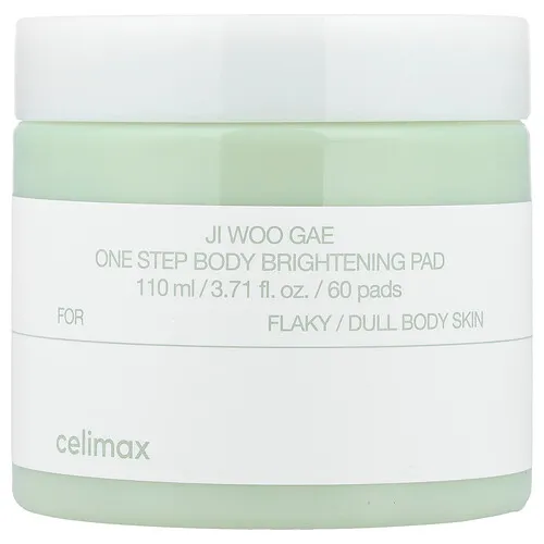 Celimax, Ji Woo Gae, Almohadilla iluminadora para el cuerpo en un solo paso, 60 almohadillas, 110 ml (3,71 oz. líq.)