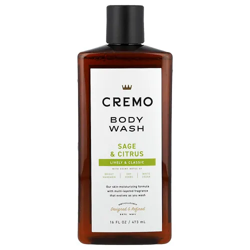Cremo, Jabón líquido para el cuerpo, Salvia y cítricos, 473 ml (16 oz. líq.)