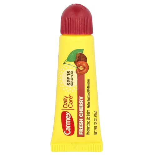 Carmex, Daily Care®, Bálsamo labial humectante, FPS 15, Cereza fresca, 10 g (0,35 oz)