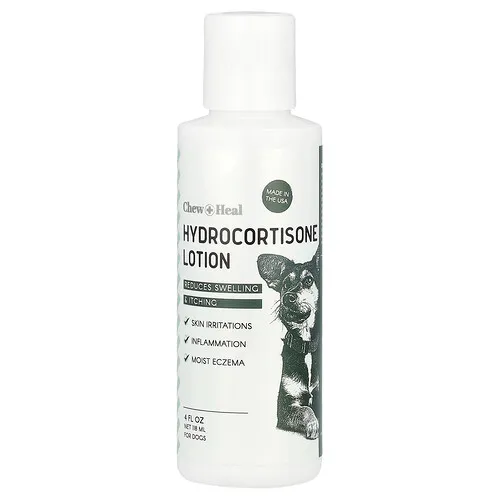 Chew + Heal, Loción con hidrocortisona, Para perros, 118 ml (4 oz. líq.)