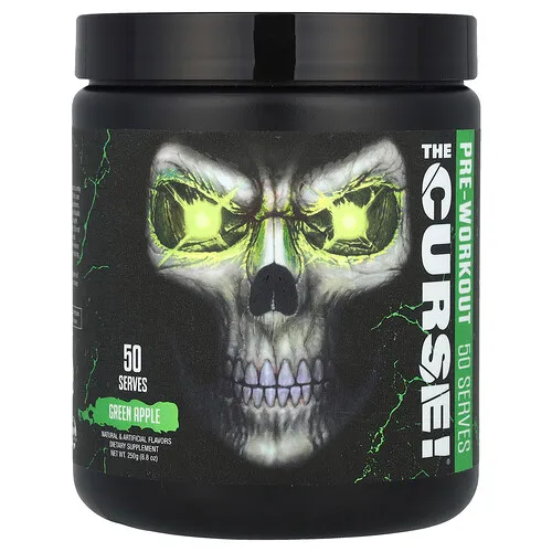 JNX Sports, The Curse!®, Suplemento preentrenamiento, Manzana verde, 250 g (8,8 oz)