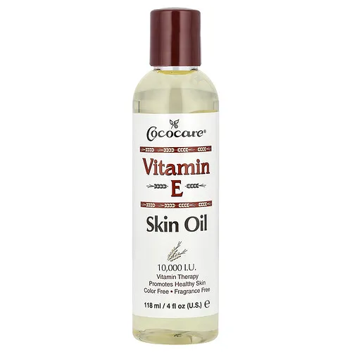 Cococare, Aceite para la piel con vitamina E, Sin fragancia, 10.000 UI, 118 ml (4 oz. líq.)